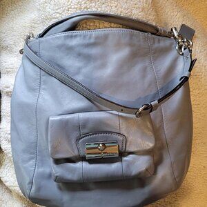 COACH Kristin Leather Hobo with Crossbody Strap